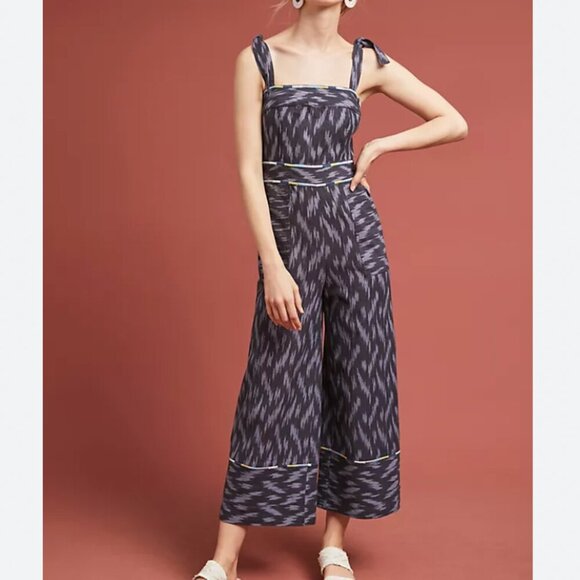 Anthropologie Pants - Anthropologie Ikat Jumpsuit Size 10 Wide Leg